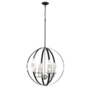 6 Light Pendant-27.5 Inches Tall and 25.5 Inches Wide
