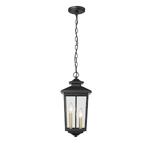 Eldrick - 2 Light Outdoor Hanging Lantern-17.9 Inches Tall and 8.3 Inches Wide