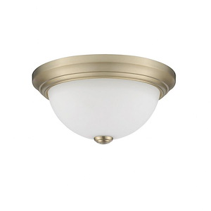 2 Light Flush Mount-5.25 Inches Tall and 11 Inches Wide