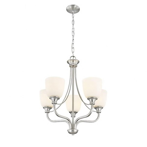 Alberta - 5 Light Chandelier-27 Inches Tall and 24 Inches Wide - 1296556