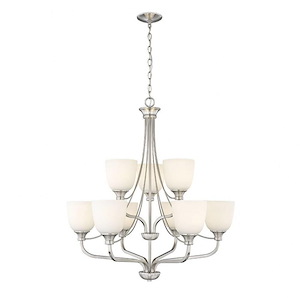 Alberta - 9 Light Chandelier-35 Inches Tall and 32 Inches Wide