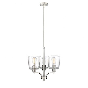 Evalon - 3 Light Chandelier-18 Inches Tall and 18 Inches Wide - 1314357
