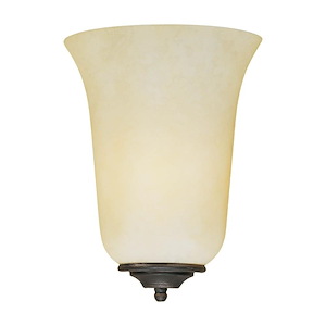 1 Light Wall Sconce-9.5 Inches Tall and 8 Inches Wide