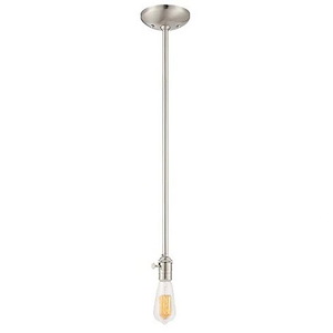 Neo-Industrial - 1 Light Mini Pendant-40 Inches tall and 4.25 Inches Wide