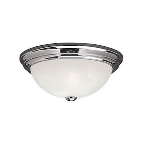 2 Light Flush Mount-5.5 Inches Tall and 11 Inches Wide
