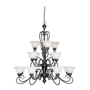 Devonshire - 16 Light Chandelier-41 Inches Tall and 39.5 Inches Wide