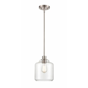 Asheville - 1 Light Pendant-46.5 Inches Tall and 8 Inches Wide