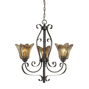 Chatsworth - 3 Light Chandelier-25 Inches Tall and 23 Inches Wide