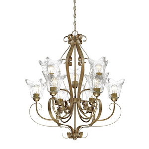Chatsworth - 9 Light Chandelier-35 Inches Tall and 30 Inches Wide