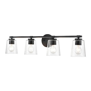 4 Light Bath Vanity-8 Inches Tall and 34 Inches Wide