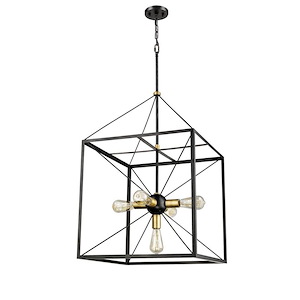 5 Light Pendant-76 Inches Tall and 20.5 Inches Wide