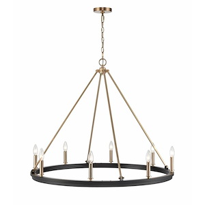 Carruth - 8 Light Chandelier-28 Inches Tall and 36 Inches Wide