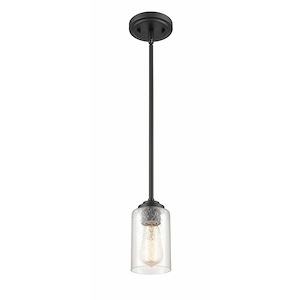 Moven - 1 Light Mini-Pendant-7.25 Inches Tall and 5 Inches Wide