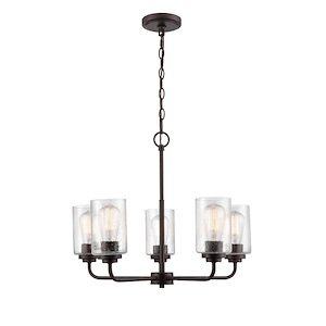 Moven - 5 Light Chandelier-18.75 Inches Tall and 23 Inches Wide