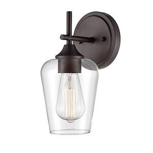 Ashford - 1 Light Wall Sconce-10 Inches Tall and 5 Inches Wide