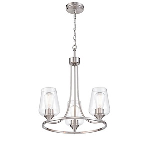Ashford - 3 Light Chandelier-19 Inches Tall and 18 Inches Wide - 928063