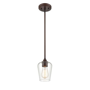 Ashford - 1 Light Mini-Pendant-38 Inches Tall and 5 Inches Wide