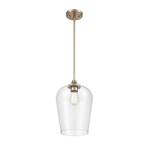 Ashford - 1 Light Mini-Pendant-51 Inches Tall and 10 Inches Wide