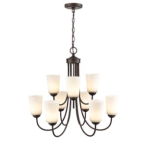 Ivey Lake - 9 Light Chandelier-23.25 Inches Tall and 25.25 Inches Wide