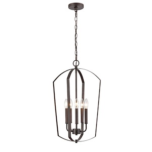 Ivey Lake - 5 Light Pendant-24 Inches Tall and 15 Inches Wide