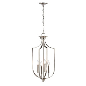 4 Light Pendant-27.5 Inches Tall and 13.75 Inches Wide