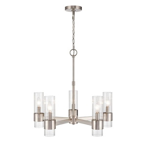 Caberton - 5 Light Chandelier-24 Inches Tall and 22 Inches Wide