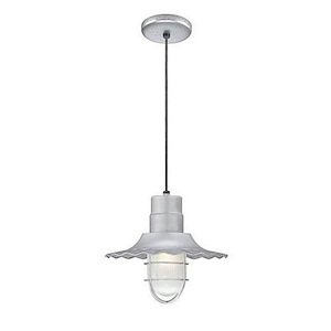 R Series - Cord Hung Radial Wave Shade-11.25 Inches Tall and 12 Inches Wide - 708716