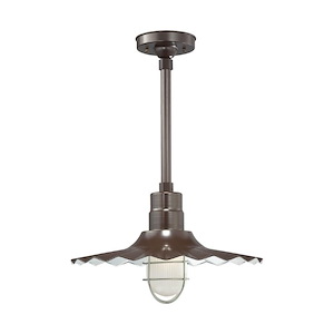 R Series - Radial Wave Shade- 11.25 Inches Tall and 18 Inches Wide - 708711