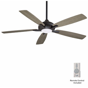 Dyno Xl - Smart Ceiling Fan With Light kit in Traditional Style - 15.51 inches tall by 60 inches wide