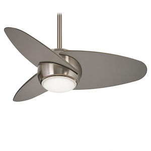 Slant - Ceiling Fan with Light Kit in Transitional Style - 16 inches tall by 36 inches wide