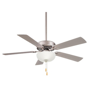Contractor II Uni-Pack - 5 Blade Ceiling Fan with Light Kit-18 Inches Tall and 52 Inches Wide