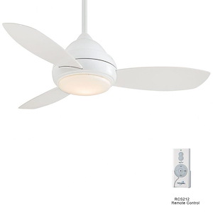 Concept I - Ceiling Fan with Light Kit in Traditional Style - 17.5 inches tall by 44 inches wide - 621150