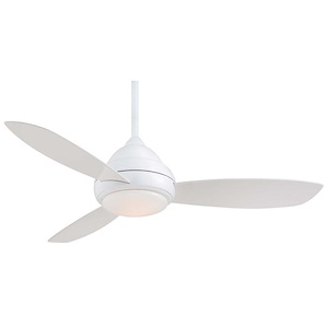 Concept I - Ceiling Fan with Light Kit in Traditional Style - 17.5 inches tall by 52 inches wide - 621149