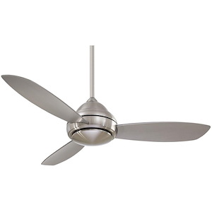 Concept I - Ceiling Fan with Light Kit in Traditional Style - 17.5 inches tall by 52 inches wide - 621149