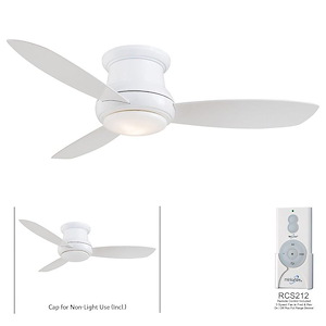 Concept Ii - Ceiling Fan with Light Kit in Traditional Style - 11.5 inches tall by 44 inches wide