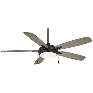 Lun-Aire - 5 Blade Ceiling Fan with Light Kit-15.25 Inches Tall and 54 Inches Wide - 1118617