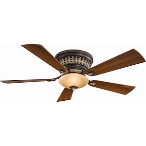 Calais - 5 Blade Ceiling Fan with Light Kit-12 Inches Tall and 52 Inches Wide