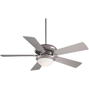 Supra - 5 Blade Ceiling Fan with Light Kit-17 Inches Tall and 52 Inches Wide