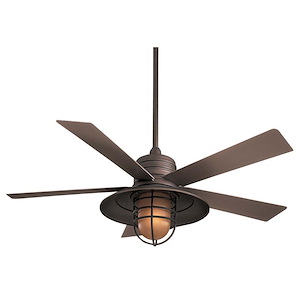 Rainman - Outdoor Ceiling Fan with Light Kit in Transitional Style - 23.75 inches tall by 54 inches wide - 536211