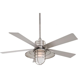 Rainman - 5 Blade Ceiling Fan with Light Kit-23.75 Inches Tall and 54 Inches Wide - 1288819