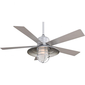 Rainman - 5 Blade Ceiling Fan with Light Kit-23.75 Inches Tall and 54 Inches Wide