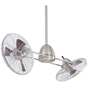 Gyro - Ceiling Fan with Light Kit and Wall Control in Contemporary Style - 13.75 inches tall by 42 inches wide