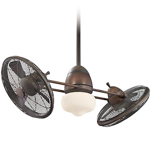Gryo - 6 Blade Ceiling Fan with Light Kit-17 Inches Tall and 42 Inches Wide