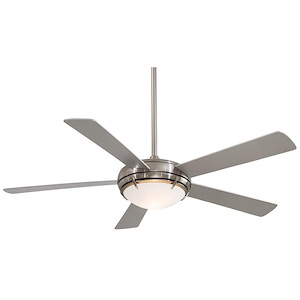 Como - Ceiling Fan with Light Kit in Contemporary Style - 15.75 inches tall by 54 inches wide