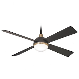 Orb - Ceiling Fan with Light Kit in Transitional Style - 16.75 inches tall by 54 inches wide
