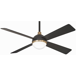 Orb - Ceiling Fan with Light Kit in Transitional Style - 16.75 inches tall by 54 inches wide