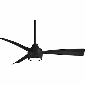 Skinnie - 3 Blade Outdoor Ceiling Fan with Light Kit-44 Inches Wide