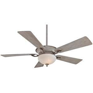 Delano - Ceiling Fan with Light Kit in Transitional Style - 15.5 inches tall by 52 inches wide