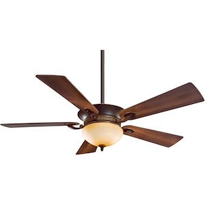 Delano - 5 Blade Ceiling Fan with Light Kit-18 Inches Tall and 52 Inches Wide - 1288827