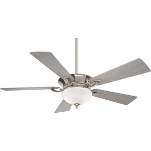 Delano - 5 Blade Ceiling Fan with Light Kit-18 Inches Tall and 52 Inches Wide